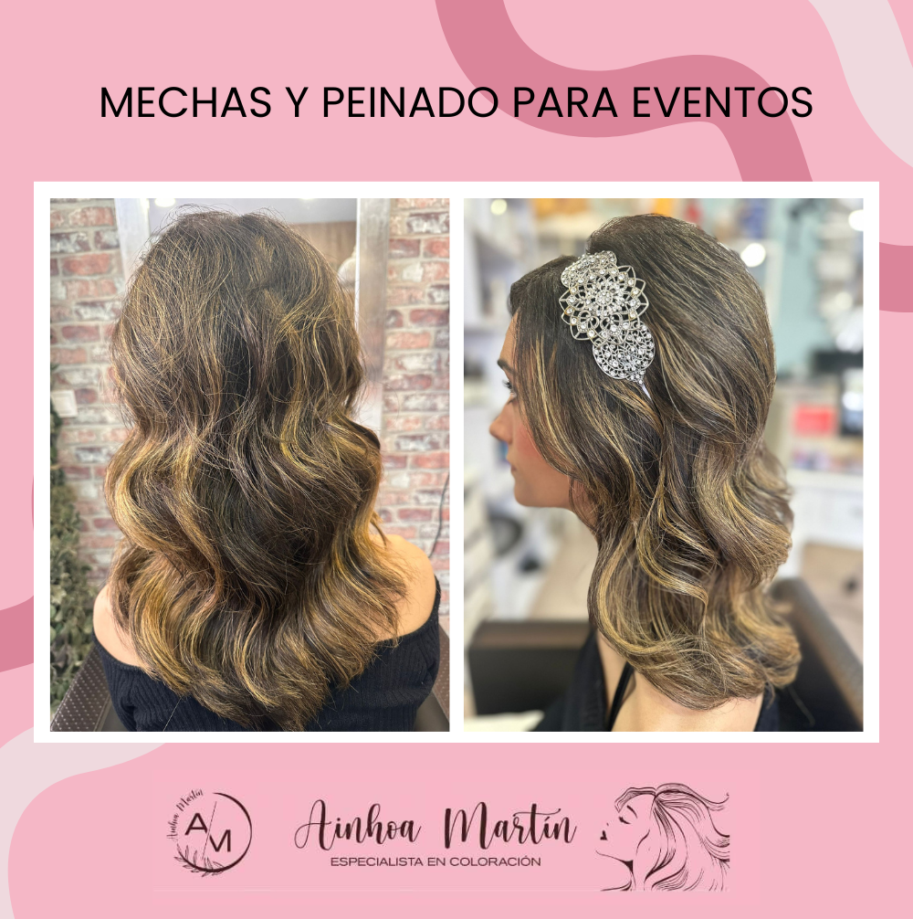 mechas y peinado